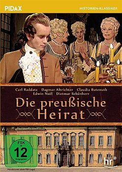 "Die preuische Heirat": Abbildung DVD-Cover mit freundlicher Genehmigung von Pidax Film, welche Produktion am 24. Juli 2020 auf DVD herausbrachte.